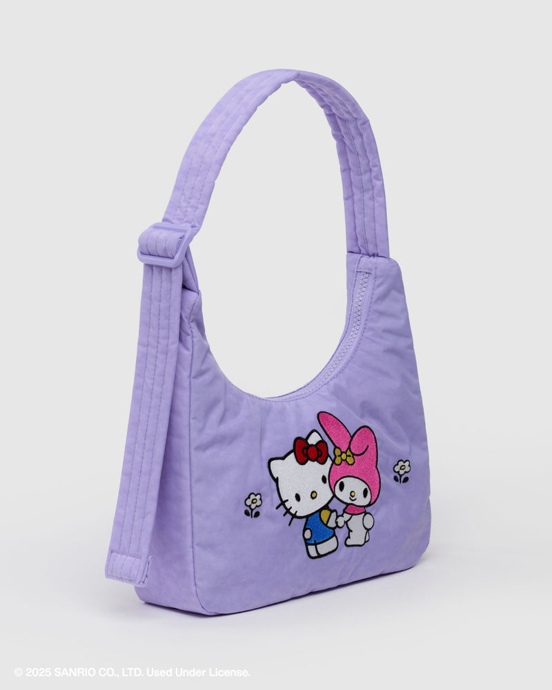 BAGGU Wholesale  Mini Nylon Shoulder Bag - Embroidered Hello Kitty & My Melody