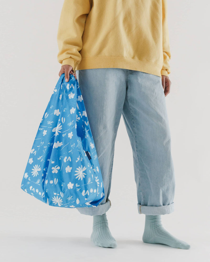 BAGGU Wholesale  Standard Baggu - Blue Floral Sun Print &nbsp;