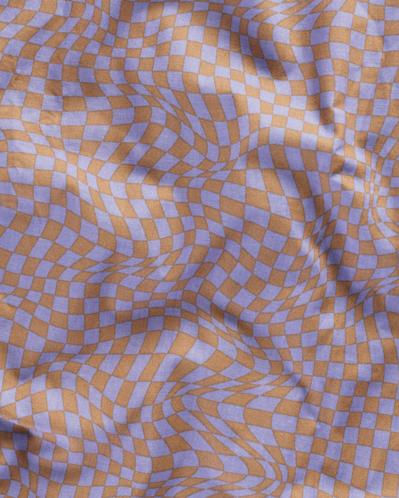 BAGGU Wholesale  Pillow Case Set of 2 - Lavender Trippy Checker