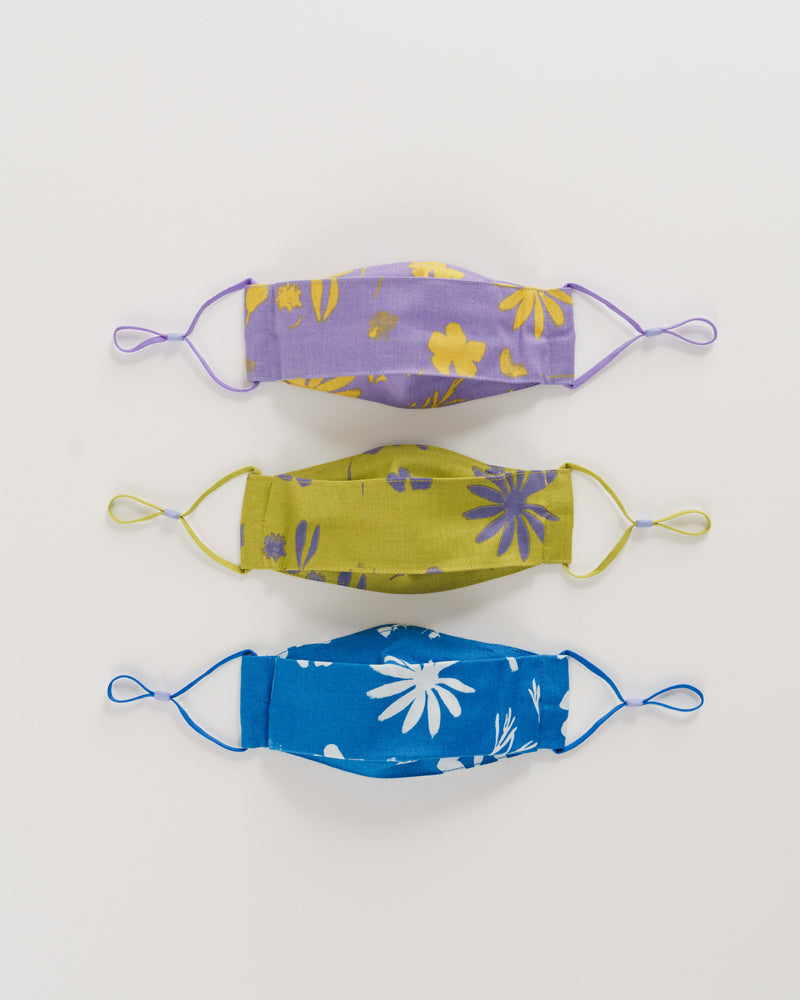 BAGGU Wholesale  Kids' Fabric Mask Set - Floral Sun Prints
