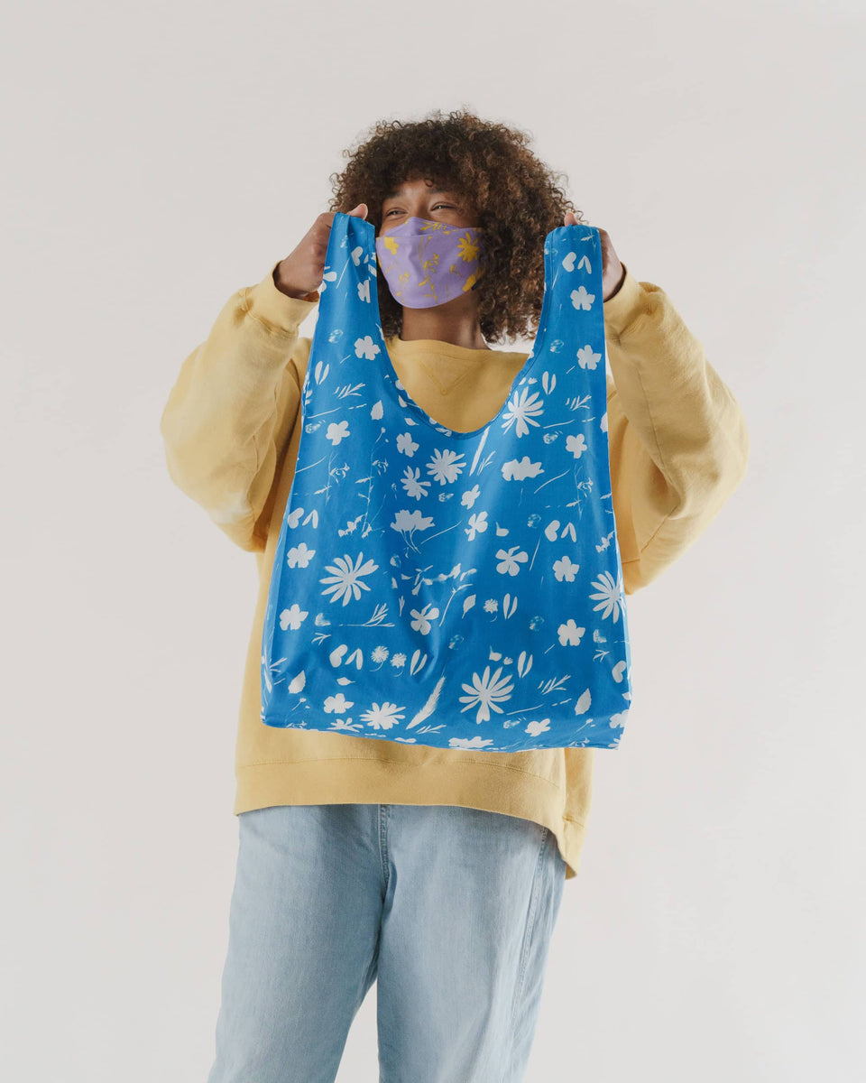 BAGGU Wholesale Shop All Standard Baggu - Blue Floral Sun Print &nbsp;