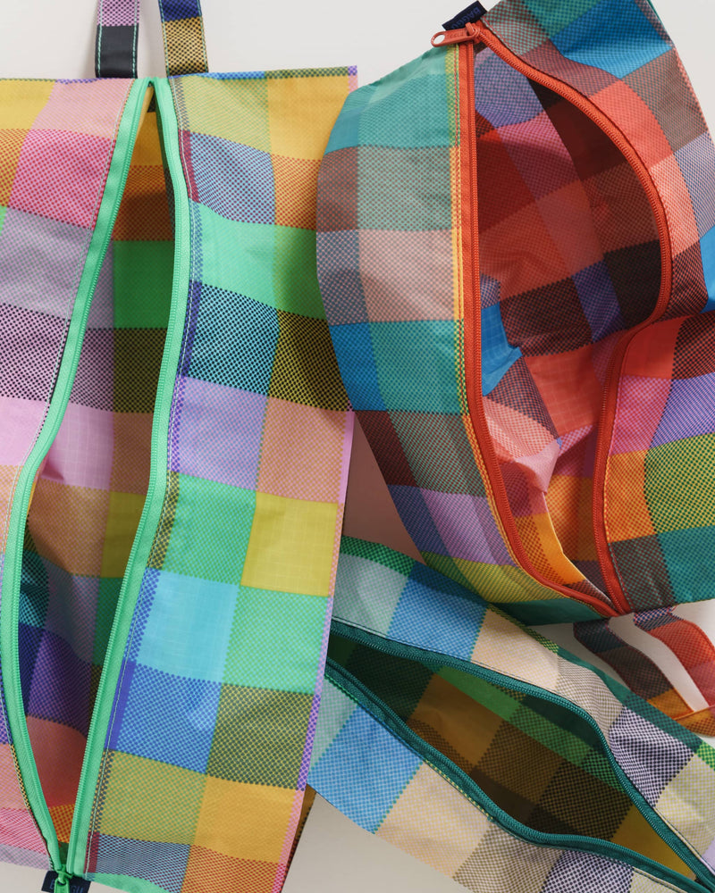 BAGGU Wholesale  3D Zip Set - Madras Mix